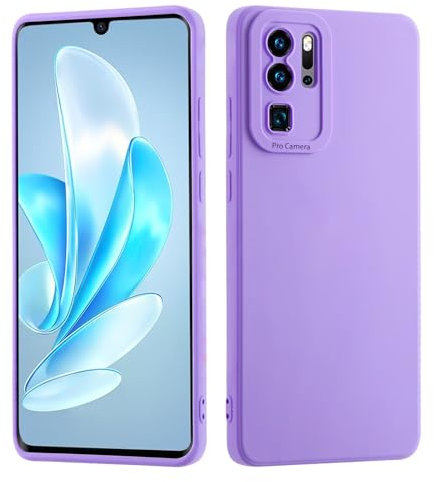 LENGRACE Hülle für Huawei P40 PRO Weiche Silikon Hülle,Premium Silikon Case für Huawei P40 PRO Stoßfest TPU Kratzfest Ganzkörper Schutzhülle Handyhülle-Lavendel