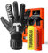 T1TAN Classic 1.0 Black-Out + Turbogrip & Turboglu - Torwarthandschuhe mit Handschuhreiniger und Grip Booster - ohne Fingerschutz - Fußballhandschuhe für Torhüter - Größe 8