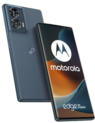 Motorola Edge 50 Fusion, 256 GB RAM 8 GB, smartphone sbloccato, schermo curvo da 6,7, doppio sensore da 50 MP, INCLUSO: custodia, caricatore ultra veloce 68 W, grigio ardesia [versione francese]