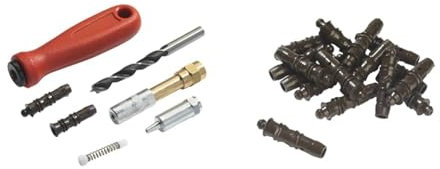 WAGNER Kit d'injection pour Le Traitement du Bois, Accessoire pour Les systèmes de Peinture & Kit de Chevilles 100 pièces mâles pour Les systèmes de Peinture par pulvérisation