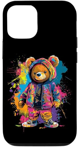 iPhone 13 Colorful Teddy Bear Men Women Kids Case