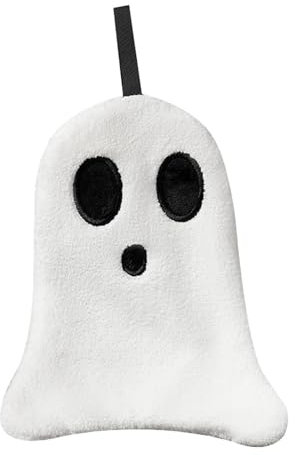 Geisterhandtücher – bestickte Halloween-Geister-Handtücher, saugfähig, dekorative Geschirrtücher für die Küche, zum Trocknen, Reinigen, Kochen, Urlaubstücher