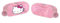 VARZI Federmäppchen oval Hello Kitty: kompakt und bunt, perfekt für Schule und Zubehör, mit fröhlichem und funktionalem Design für Kinder, mit Stift, Rosa, Oval