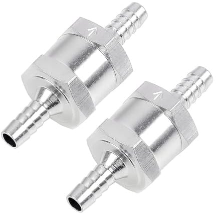 2 Stück Kraftstoff Rückschlagventil 8mm, Rückschlagventil Schlauch, für Benzin, Diesel, Pflanzenöl, Wasser, (8 Mm)