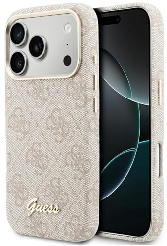 CG MOBILE Guess 4G Script kompatibel mit MagSafe-Hülle für iPhone 17 Pro (Rosen)