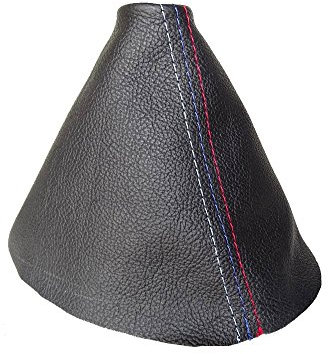 Schaltsack schwarz Leder M3///Steppung