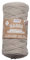 GLOREX 5 1005 04 - Bands Makramee, superweiches Textilgarn aus 60 % Baumwolle / 40 % Viskose, zum Häkeln, Stricken, Knüpfen und textilen Gestalten, 250 g, ca. 125 m, taupe
