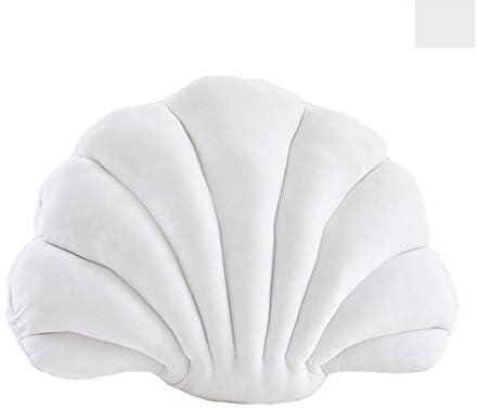 3D-Überwurfkissen, Muschelkissen, weicher Samt-Einsatz, dekorative Kissen für Bett, Couch, Wohnzimmer, Sofa, Raumdekoration, Akzent-Überwurfkissen (43 x 33 cm)