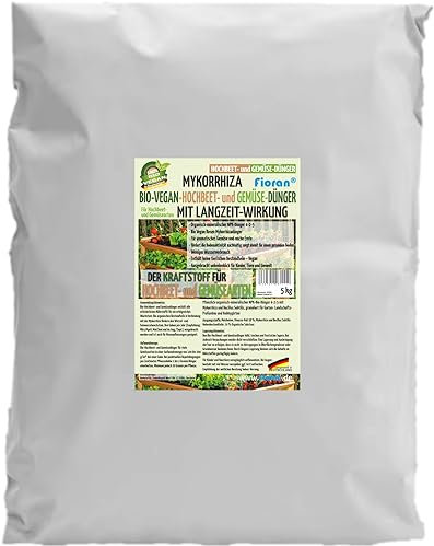 Fioran® Bio Hochbeet- und Gemüsedünger 5 Kg mit Mykorrhiza und Bacillus Subtilis (NPK 4-2-5)