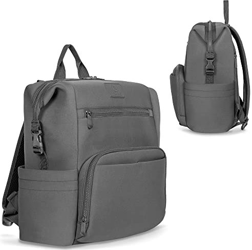 Lionelo Lo- Cube Grey 1 PC Mochilas, Gris, 36x36x23cm Unisex bebé