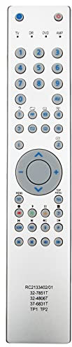 Neu RC2133402/01 TP2 Fernbedienung Ersatz für GRUNDIG LXW826612REF, LXW828735REF, LXW827615TOP, LXW828630IDTV, LXW827731IDTV, LXW826610TOP, LXW827731IDTV, LXW828620DOLBY, LXW829740DOLBY,LXW828720DOLBY