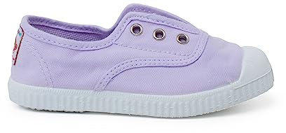 Pisamonas Zapatillas Lona Punta Goma Sin Cordones Talla 39 Color Púrpura