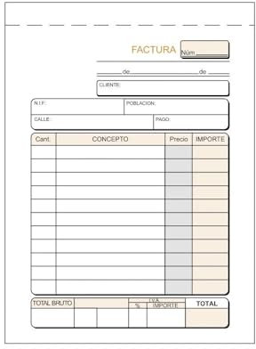 CABLEPELADO Talonario facturas | Libro de factura | Factura simplificada | Original + 2 copias | Papel litográfico | Encolados con matriz de corte | A6 - (14.8 cm x 10.5 cm) | 25 juegos (75 hojas)