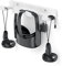 HomeMount VR Wall Mount for Oculus Quest 2/Rift, Valve Index, HTC Vive, PSVR - Space-Saving Headset & Controller Hanger with Rounded Corners (White)
