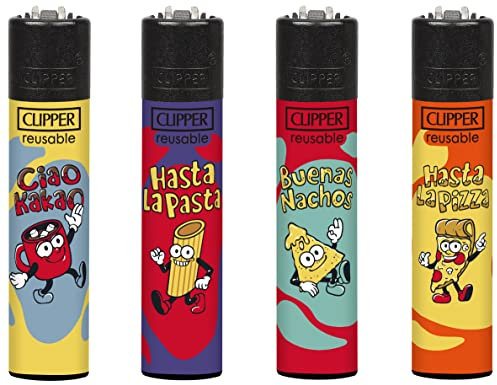 Clipper Feuerzeug 4er Set: (Bye Bye)