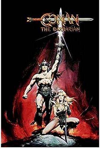 Poster Conan Der Barbar Vintage-Filmplakat, Wandkunst, Bilder, Leinwand, Gemälde, Poster Und Drucke, Dekor, Kunst, Heimdekoration 50X70Cm Kein Rahmen
