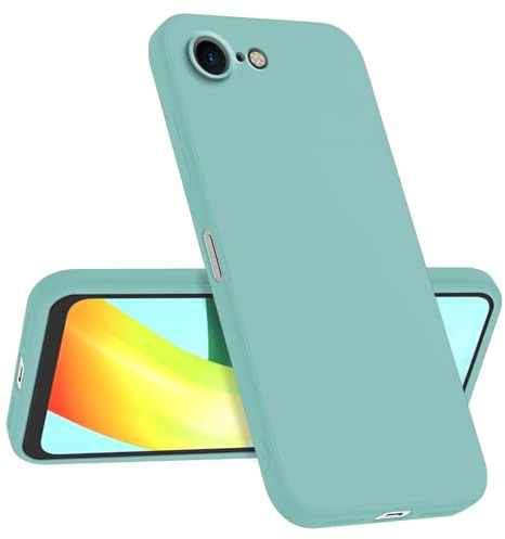 Longstong iPhone 7 / 8 / SE 2020 / SE 2022 (4.7 Zoll) Hülle, Stoßfest, Personalisiert, Schlank, Minimalistisches Design, Helles Cyan
