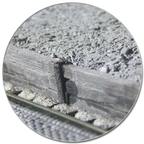 modellbahn-exklusiv Juweela 28383 - Schüttbahnsteig mit Holzschwellen und Gleisprofil, Spur H0, 1:87