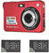 Andoer Digital Camera With 2Pcs Rechargeable Batterie 18M 720P Hd Digital Camera Video Camcorder Digital Camera For Kid Compact Digital Camera 8X Digital Zoom Anti-Shake 2.7Inch Lcd Kid