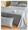 Lenzuolo Sopra Piano in flanella Lenzuolo Piatto in pile, termico, caldo, lussuoso, soffice, super morbido per letto singolo, matrimoniale, king size, super king (Color : Grey A, Size : 245x270cm)