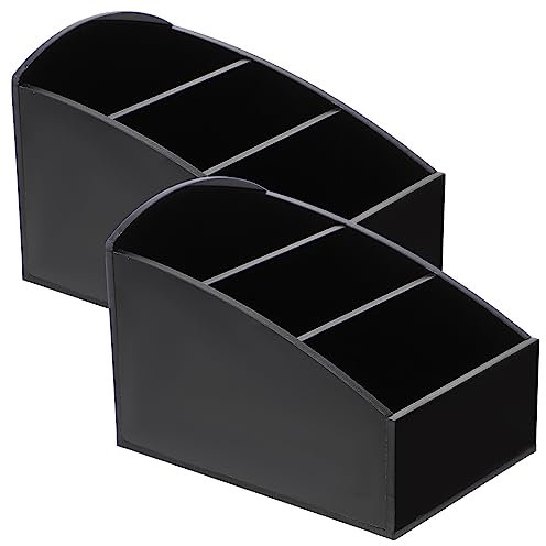 HOLIDYOYO Acrylic Coffee Bar Organizer 2-Pack Seasoning Box Sugar Sachet Holder Tea Bag Caddy Counter Storage for Home Restaurant