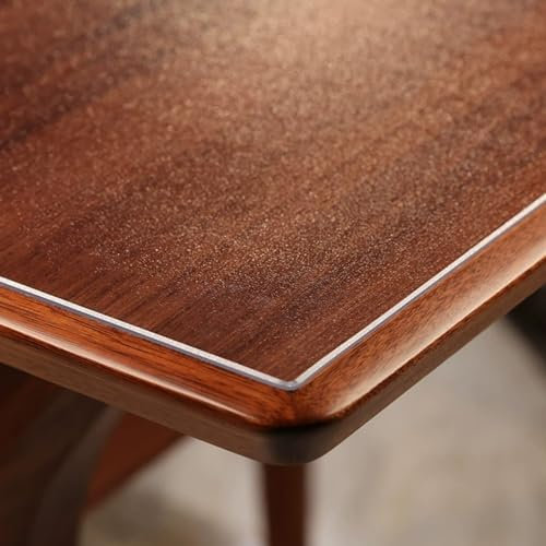 DSWZLQDXB Protector de Mesa Matorral PVC Mantel Transparente Mantel de plástico Película de protección de Muebles Fácil de Limpiar Grueso Impermeable sin Encogimiento Inodoro a Medida (3mm,100x270cm)