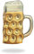 Anstecker Pin Bierkrug Gold (1 Stück) Schützenfest - Kompatibel mit Oktoberfest, Bier