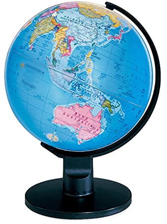 LXWKAI Globus der Welt, Weltkarte, pädagogischer Globus mit Kunststoffständer, Desktop-Weltglobus, dekorativer geografischer Globus für Kinder, 15 cm (6 Zoll), pädagogischer Weltglobus