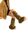 Leopard Beinlinge Boot Manschetten Mädchen Socken Japanische JK Socken Pelz Sets Knöchel Winter Beinlinge