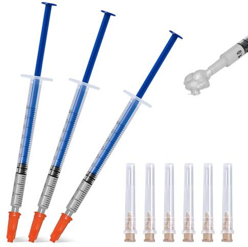 AllisWay Vernice Conduttiva, Argento Conduttivo, 0,3ml Pasta d'Argento, Pasta D'argento Conduttiva per la Riparazione di Prodotti Elettronici Come Circuiti Stampati, Telecomandi, Tastiere, 3 Pezzi