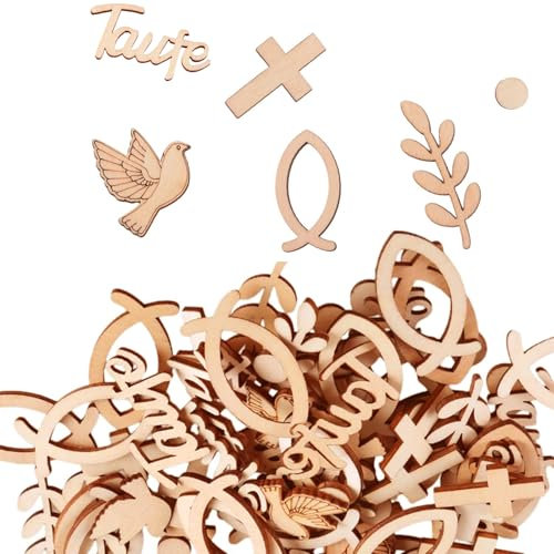 100 Stück Firmung Deko,Tischdeko Konfirmation, Deko Konfirmation Junge Und Mädchen, Streudeko Taufe, Streudeko Kommunion, Babyshowerparty Taufdeko (Fisch)