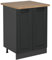 Vicco Mueble bajo de Cocina R-Line, Antracita casa de Campo, 60 cm, ET Roble