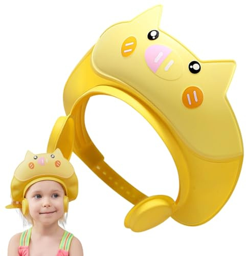 Bathing Visor Hat, Shower Cap, Adjustable Soft Visor Kids, Eye & Ear Protection, Shampoo Shield For Safe & Comfortable Bath Accessories & Children, 29 x 26 cm