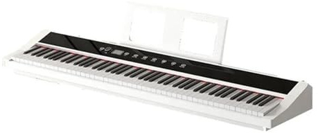 Electric Piano Portable Electric Piano 88 Key Hammer Home Practice Electronic Organ Professional Teaching Keyboard Instruments(White)