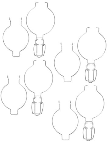 Veemoon 4pcs Mason Jar Metal Sealing Buckle, Glass Canning Jar Seal Wire Clips Wide Mouth Canning Airtight Fastenings Easy to Install and Remove Food Storage (Suitable 6.5/7.5CM Diameter Bottle)