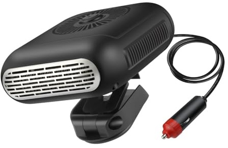 Riloer Portable Car Heater1 24V 200W Heater for Car, Car Defroster Fan Electric Heater Fast Heating and Cooling Car Defrosting 24V Heater for Campervan