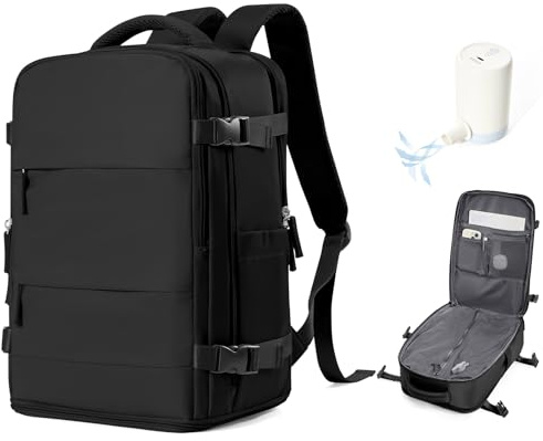 SZSYCN Sac a Dos voyage cabine avion sous vide 40×30×20 Ryanair Wizzair Femme Bagage Cabine 40x20x25 pour Ryanair Bagage à Main 45×36×20 Easyjet avec pompe Sac pour Ordinateur Portable 14 Pouces Homme