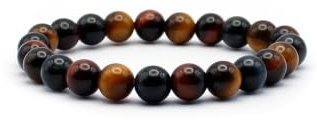 Tigerauge Armband 6mm-14mm | Schutz und innere Stärke | Edelsteine aus Südafrika | Handgefertigtes Perlenarmband aus Deutschland | Schmuck für Damen & Herren