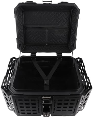 Tbest Topcase, Wasserdichtes Kofferraum-Sicherheitsschloss aus Aluminiumlegierung für Outdoor-Abenteuer (Black)