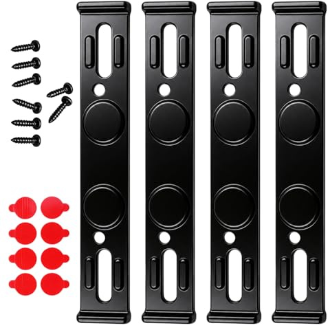 4 PCS Number Plate Clips and Numbers Plate Holders, Secure Fixing for Rear Number Plate, Set of Four Durable Numbers Plates Holders