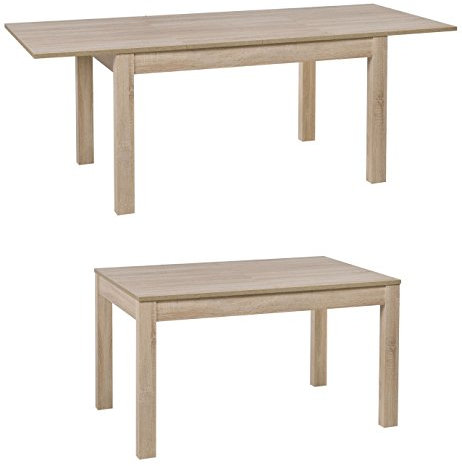 Furniture24 Tisch ausziehbar JOWISZ Esstisch Küchentisch 136-210 cm (Sonoma Eiche)