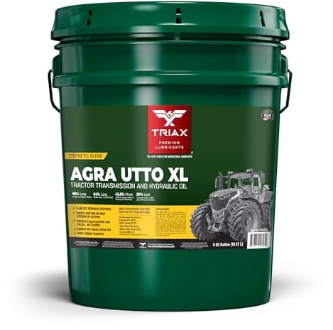 TRIAX Agra UTTO XL Universelles UTTO Fluid auf synthetischer Mischung für Traktoren - Für Hydraulik Getriebe Differentiale und Nassbremsen (18.93 Liter Eimer)