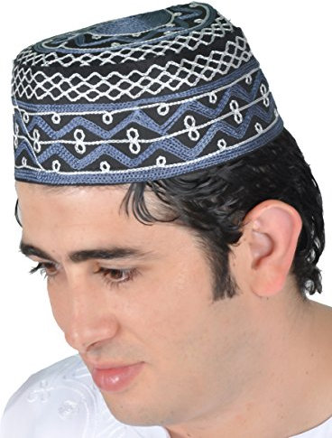 Egypt Bazar Traditionelle Arabische Kopfbedeckung - Araber - Karnevalskostüm/Farbe: schwarz