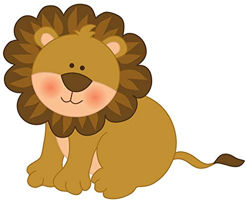 Samunshi® Löwe Aufkleber Sticker Autoaufkleber Scheibenaufkleber - 50x40cm mehrfarbig