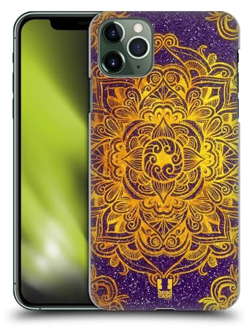 Head Case Designs Gold Mandala Doodles Hard Back Case Compatible With Apple iPhone 11 Pro Max