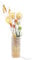 LANMOU Standlampe Wohnzimmer, Stehlampe 3 Flamme Blütenform Leselampe Handgemachter Rattan Bodenlampe für Urlaub, Hochzeit, Hotel