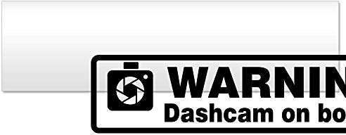 Kiwistar - Autoaufkleber - Dashcam on Board Warning - Hinweis Aufkleber Sticker für Auto, Kfz, Fahrrad, PKW, LKW