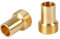 Waterberry 15MM X 1/2 BSP ADAPTORS Flexible TAP Connector (1 Pair) Tap Tail Adaptors Isolating Valve to Flexi Tap Connector
