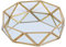 SLHEQING Spiegeltablett Kosmetikorganiser Gold Make-up Schmuck Organizer Tray, Parfüm Dekoration Tablett