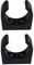 prasku 2pcs 32MM 1 1/4 Black Nylon Boot Haken Clips Rod Tube Aufbewahrungsclips Für Marine